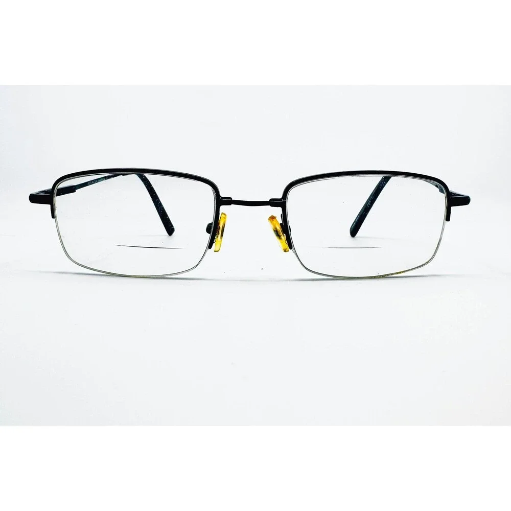 Flex Factor F5076 Eyeglasses Men Shinny Black Half Rim Rectangle 51/20/140 39595